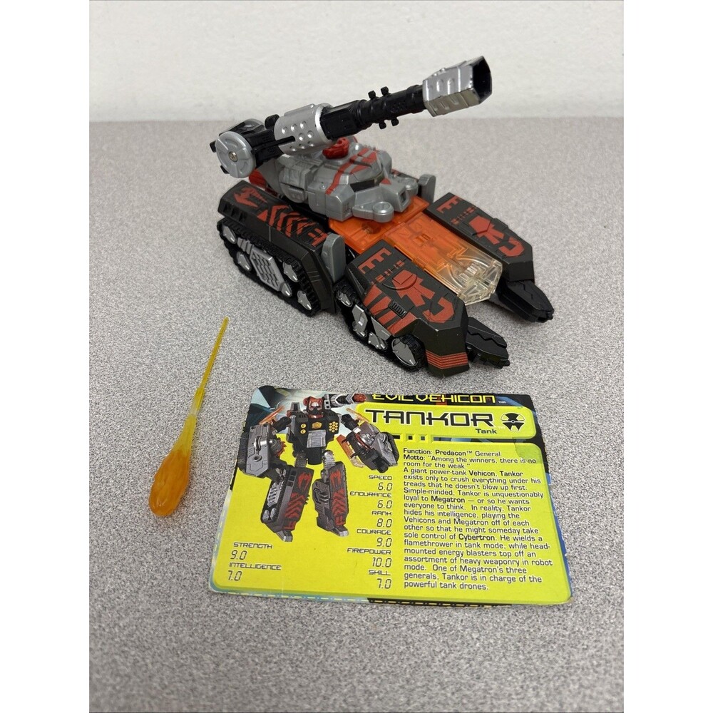 Tankor Transformers Beast Machines Figure Complete Hasbro 2000